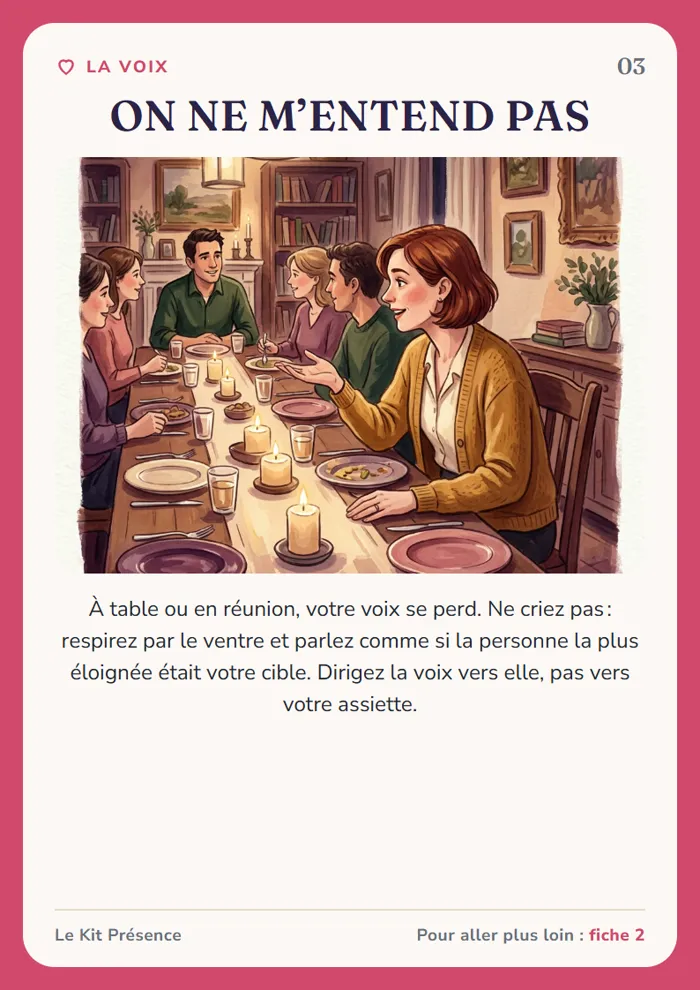 Carte 3 : On ne m’entend pas